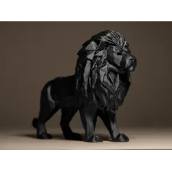 Estátua Leão preto