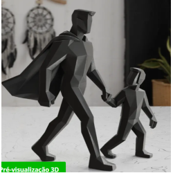 Estátua pai e filho